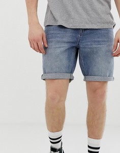 Джинсовые шорты слим ASOS DESIGN - Синий