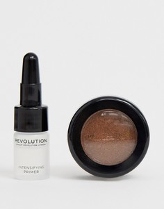 Блестящие тени для век Revolution Flawless Foils - Overcome - Коричневый