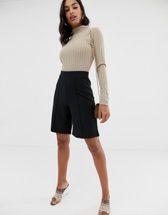 Шорты с защипами ASOS DESIGN - Черный