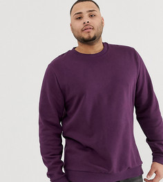 Темно-фиолетовый свитшот ASOS DESIGN Plus - Фиолетовый