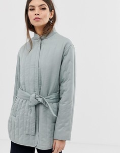 Стеганая дутая куртка ASOS DESIGN - Кремовый