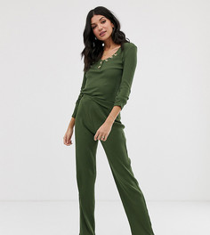 Брюки в рубчик для дома ASOS DESIGN Tall - Зеленый
