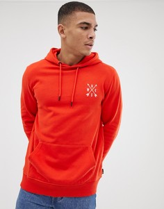 Худи оранжевого цвета с вышивкой на груди Burton Menswear - Оранжевый