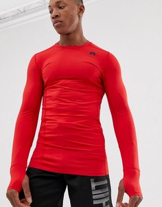 Красный обтягивающий лонгслив HIIT - Красный