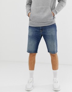 Выбеленные джинсовые шорты Diesel Thoshort 089AR - Синий