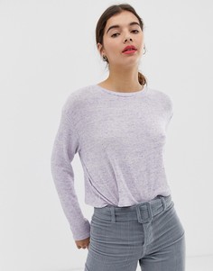 Лиловый топ со шнуровкой сзади New Look - Фиолетовый