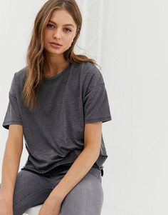 Многослойная футболка AllSaints - Серый
