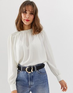Топ с высоким воротом Vero Moda - Кремовый