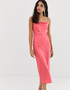 Розовое платье-комбинация Miss Selfridge - Розовый