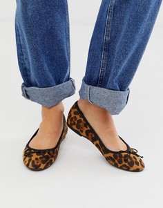 Черные балетки Miss Selfridge - Коричневый