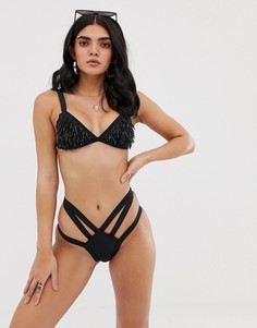 Черные трусы бикини с лямками Missguided - Черный