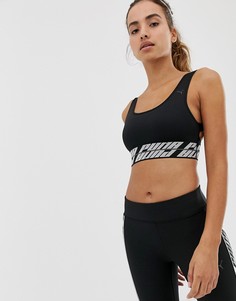 Черный спортивный бюстгальтер Puma - Черный