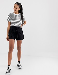 Шорты с завязкой спереди ASOS DESIGN - Черный