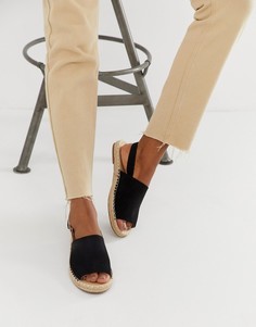 Эспадрильи с ремешком на пятке Truffle Collection - Черный