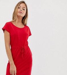 Трикотажное платье с завязкой Vero Moda Petite - Красный