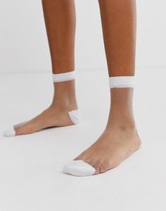 Полупрозрачные сетчатые носки ASOS DESIGN - Белый