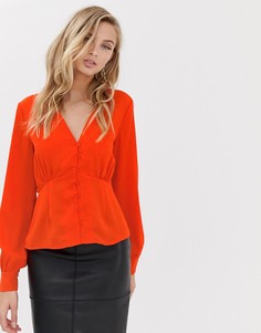 Блузка на пуговицах Vila - Красный