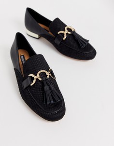 Черные лоферы с кисточками River Island - Черный