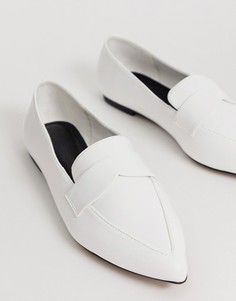 Балетки с острым носом ASOS DESIGN Limber - Белый