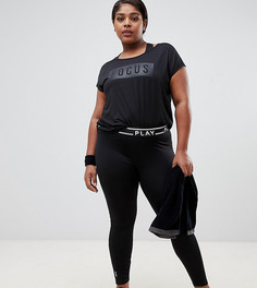 Спортивные леггинсы Only Play Curvy Plus - Черный