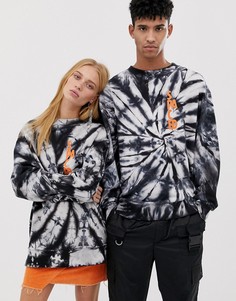 Свитшот с принтом тай-дай COLLUSION Unisex - Мульти