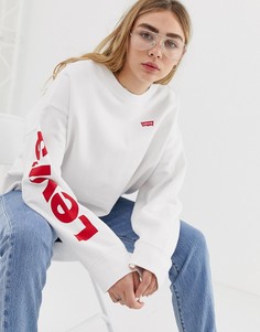 Oversize-свитшот с логотипом Levis - Белый Levis®