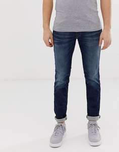 Синие джинсы слим Jack & Jones Intelligence GLENN - Темно-синий