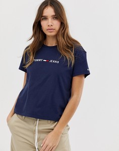 Футболка с логотипом-флагом Tommy Jeans - Черный