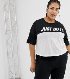 Черная футболка Nike Running Plus Just Do It - Черный