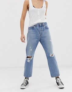 Рваные укороченные джинсы Levis 501 - Синий Levis®