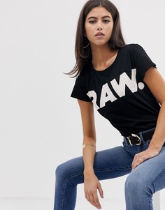 Футболка из органического хлопка G-Star Oluva с логотипом RAW - Мульти
