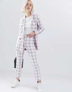 Узкие брюки в клетку ASOS DESIGN - Мульти