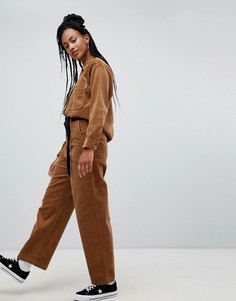 Свободные вельветовые чиносы с завышенной талией Carhartt WIP - Коричневый