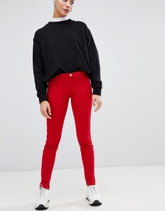 Красные джинсы скинни с классической талией Love Moschino - Красный