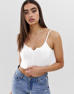 Белый кроп-топ на бретелях ASOS DESIGN - Белый