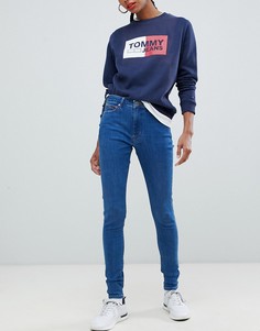 Джинсы скинни с завышенной талией Tommy Jeans - Синий