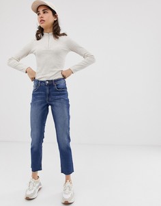 Укороченные джинсы прямого кроя Cheap Monday Revive - Синий