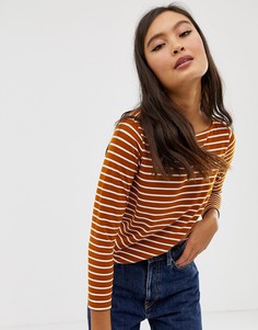 Свободный лонгслив в полоску ASOS DESIGN - Мульти