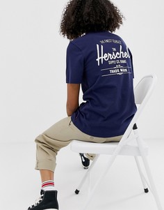 Классическая футболка с логотипом Herschel - Синий