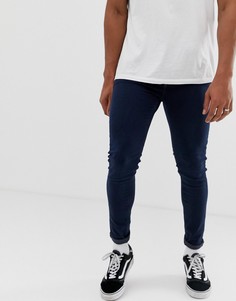 Синие супероблегающие джинсы с напылением Cheap Monday - Синий