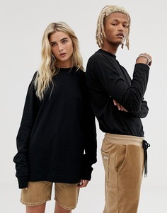 Черный лонгслив COLLUSION Unisex - Черный