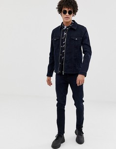 Синие зауженные джинсы с молниями на щиколотках ASOS DESIGN - Синий