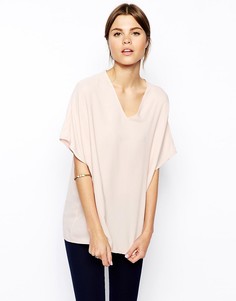 Туника-кимоно в стиле oversize с V‑образным вырезом ASOS - Черный