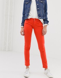 Красные зауженные джинсы Pepe Jeans New Brooke - Красный