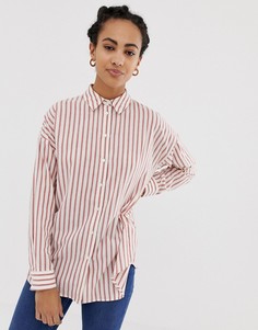 Оversize-рубашка в полоску с длинными рукавами ASOS DESIGN - Мульти