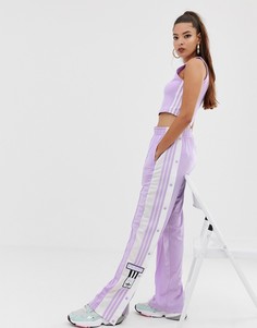 Фиолетовые брюки с кнопками adidas Originals adicolor Adibreak - Фиолетовый
