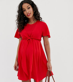 Платье мини с запахом ASOS DESIGN Maternity Nursing - Красный