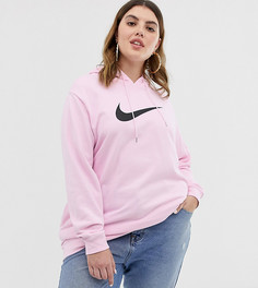 Розовый худи с логотипом Nike plus - Розовый