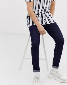 Темно-синие джинсы скинни Bershka - Синий