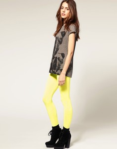 Неоновые леггинсы ASOS - Желтый